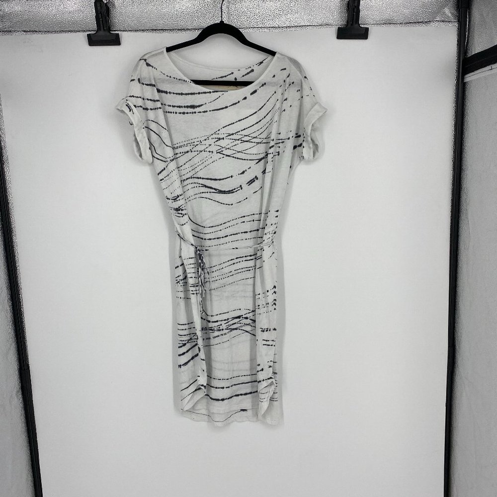 Raquel Allegra | XS White/Blk Graphic Print Dress